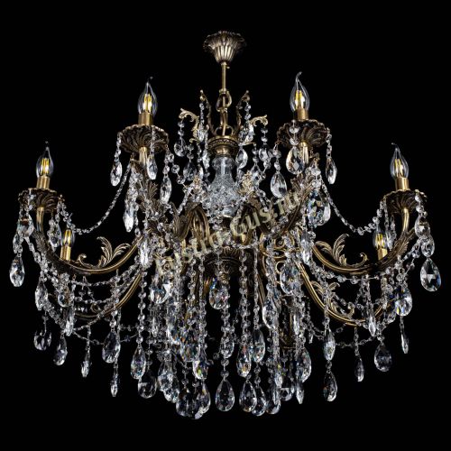 Люстра бронзовая Кассандра Алфея №8/1 журавлик в Краснодаре Гусь Хрустальный