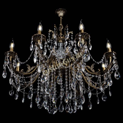 Люстра бронзовая Кассандра Алфея №8/1 журавлик в Краснодаре Гусь Хрустальный