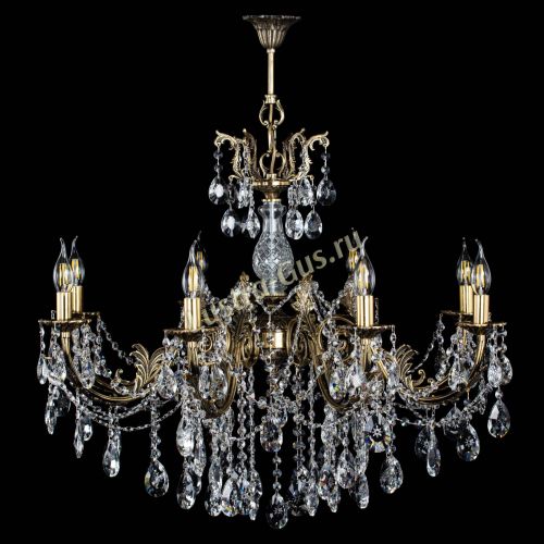 Люстра бронзовая Кассандра Алфея №8/1 звездочка в Краснодаре Гусь Хрустальный