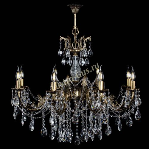 Люстра бронзовая Кассандра Алфея №8/1 звездочка в Краснодаре Гусь Хрустальный