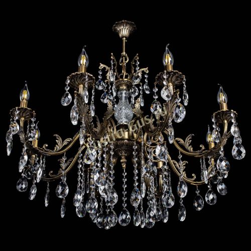 Люстра бронзовая Кассандра Алфея №8/2 баден в Краснодаре Гусь Хрустальный