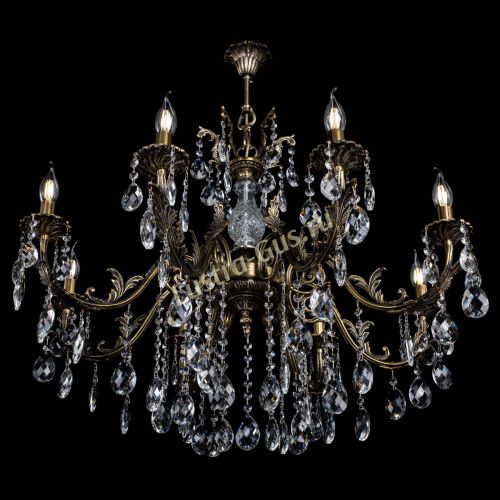 Люстра бронзовая Кассандра Алфея №8/2 баден в Краснодаре Гусь Хрустальный