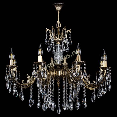 Люстра бронзовая Кассандра Алфея №8/2 журавлик в Краснодаре Гусь Хрустальный