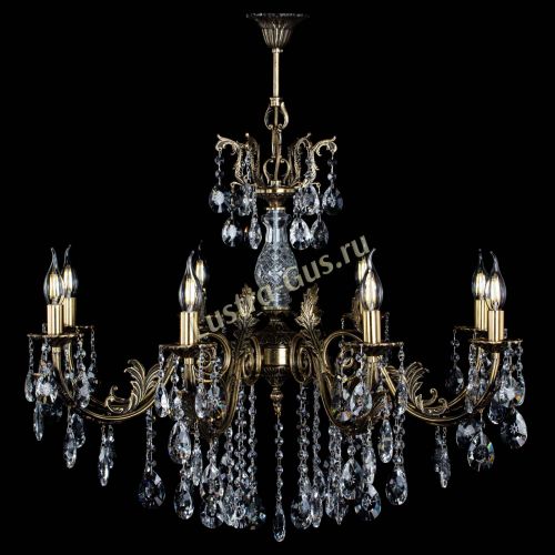 Люстра бронзовая Кассандра Алфея №8/2 звездочка в Краснодаре Гусь Хрустальный