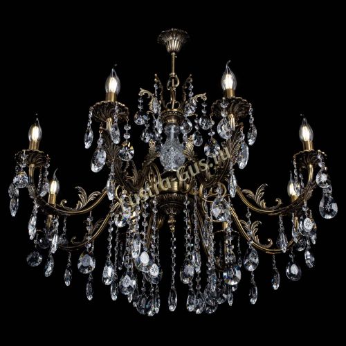 Люстра бронзовая Кассандра Алфея №8/2 звездочка в Краснодаре Гусь Хрустальный