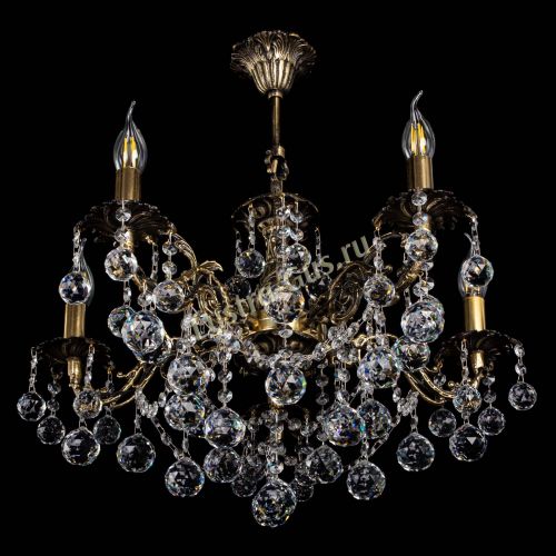 Люстра бронзовая Муза №5 шар в Краснодаре Гусь Хрустальный