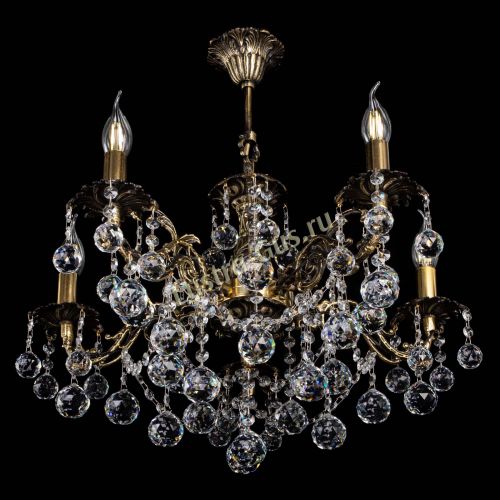 Люстра бронзовая Муза №5 шар в Краснодаре Гусь Хрустальный