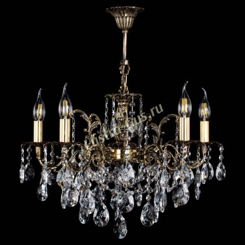 Люстра бронзовая Муза №5 звездочка в Краснодаре Гусь Хрустальный