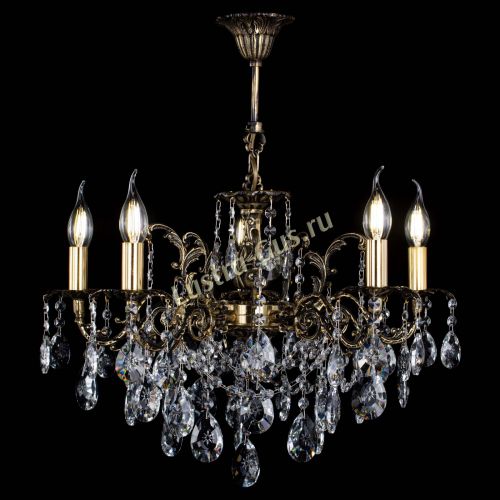 Люстра бронзовая Муза №5 звездочка в Краснодаре Гусь Хрустальный