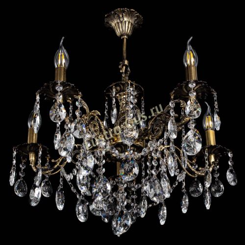 Люстра бронзовая Муза №5 звездочка в Краснодаре Гусь Хрустальный