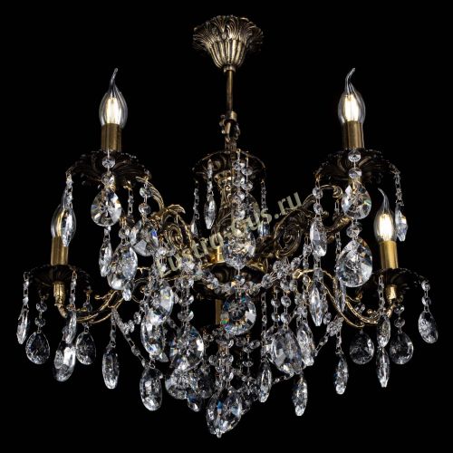 Люстра бронзовая Муза №5 звездочка в Краснодаре Гусь Хрустальный