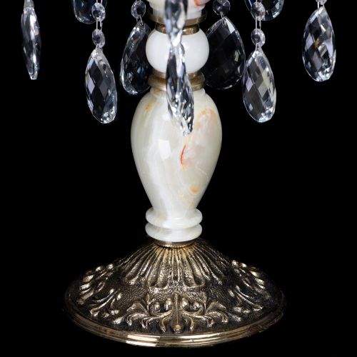 Настольная лампа Антик №5 с камнем в Краснодаре Гусь Хрустальный