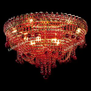 Люстра Водопад Софья красная в Краснодаре отзыв и фото покупателя